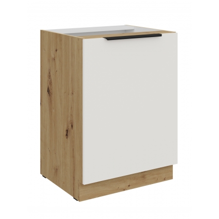 Szafka kuchenna 60 cm AURO 60 D 1F BB WH/AR antyfinger